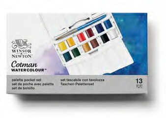 Rakuten - CWC ハーフパン12色パレットポケットセット　コットマン・ウォーターカラー Winsor&Newton