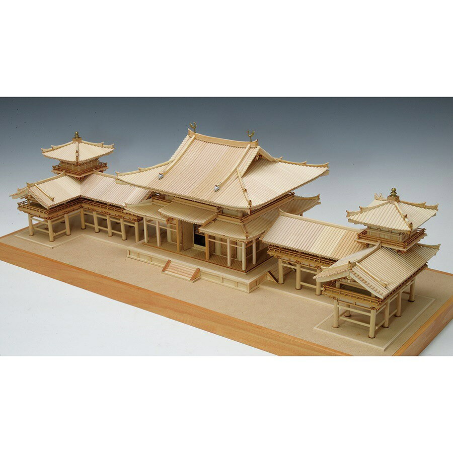 アークオアシス 楽天市場店のウッディジョー 建築 1/75 平等院 鳳凰堂｜アングル2
