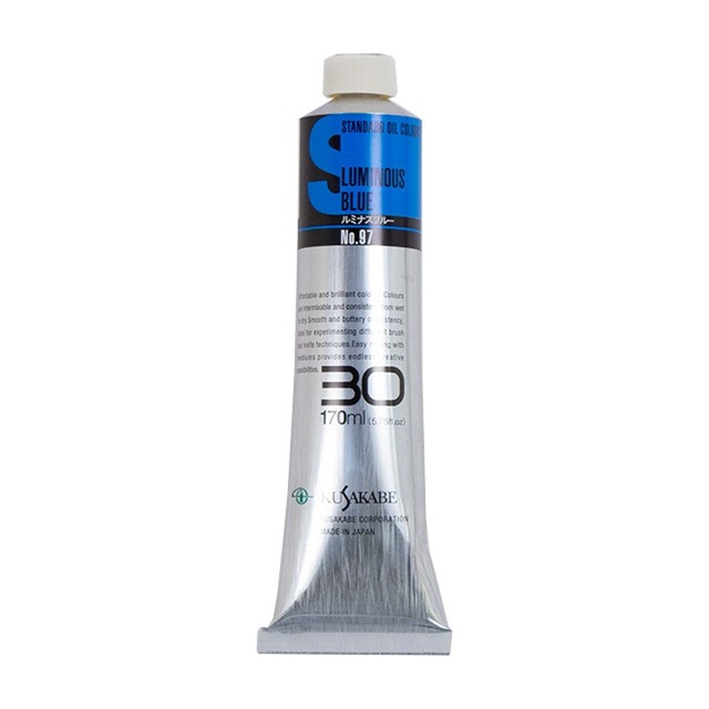 樂天商城 - クサカベ スタンダードオイルカラー 097 ルミナスブルー 170ml 30号 油絵具