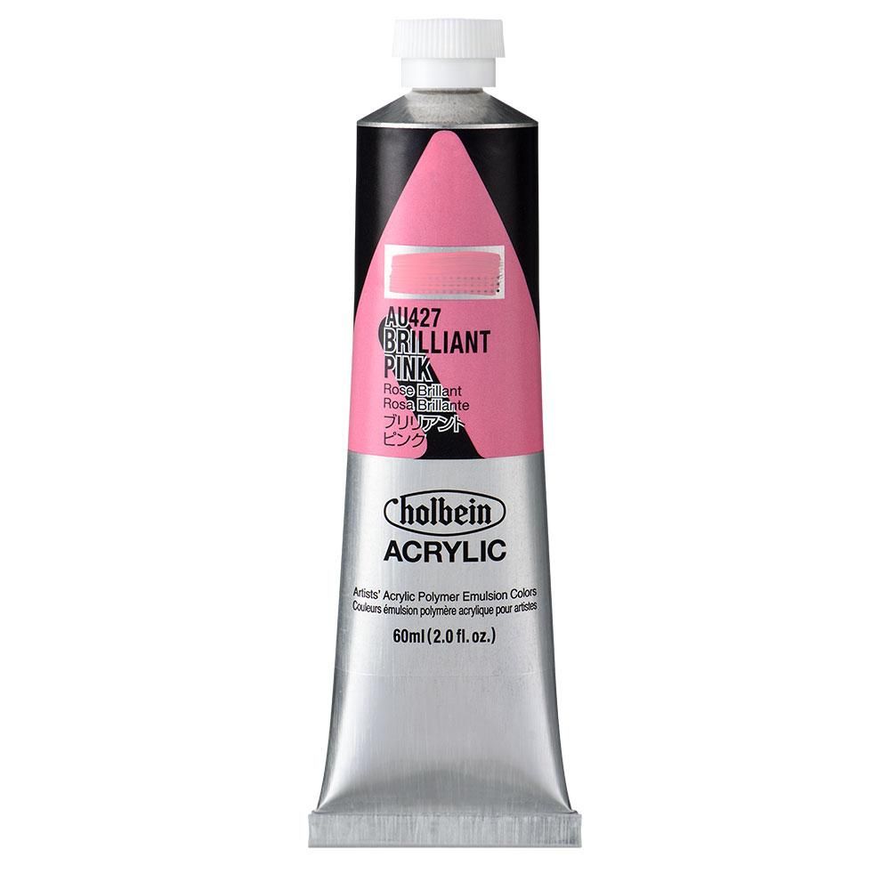 (3本セット) ホルベイン アクリリックカラー [ヘビーボディ] 60ml AU427 ブリリアント ピンク