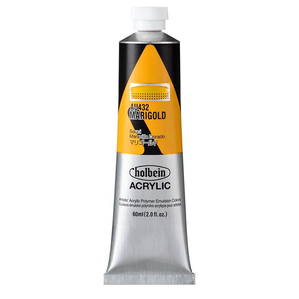Rakuten - (3本セット) ホルベイン アクリリックカラー [ヘビーボディ] 60ml AU432 マリゴールド