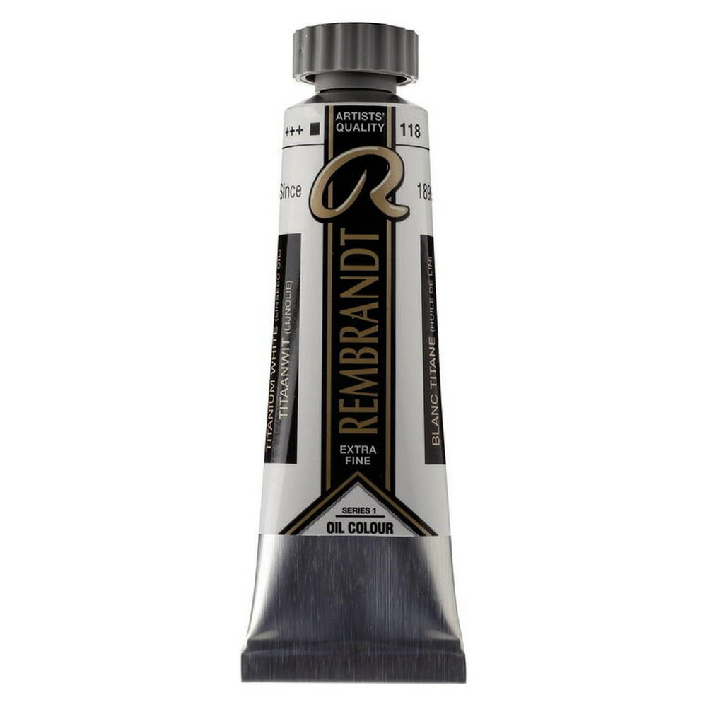 樂天商城 - (3本セット) レンブラント 油絵具 5号 15ml #118 チタニウムホワイト(リンシードオイル)