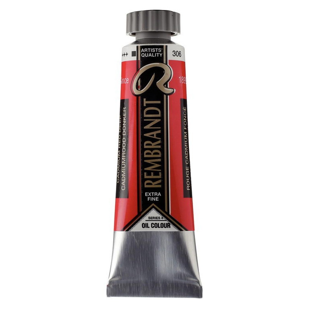 (3本セット) レンブラント 油絵具 5号 15ml #306 カドミウムレッドディープ