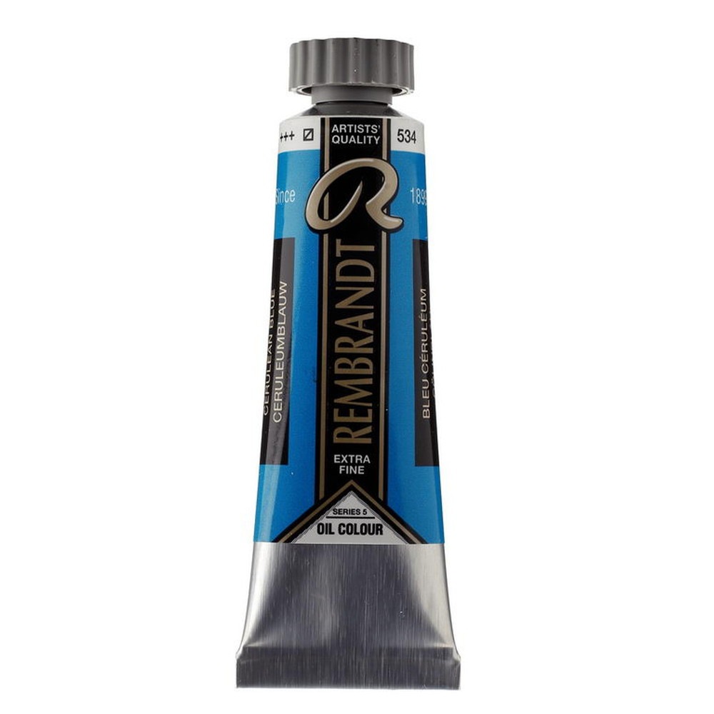 Rakuten - (3本セット) レンブラント 油絵具 5号 15ml #534 セルリアンブルー