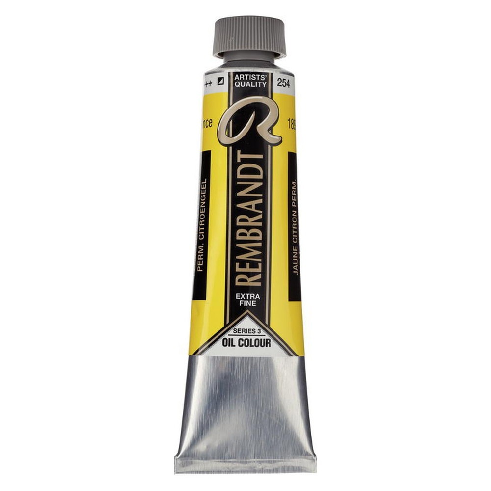 Rakuten - (3本セット) レンブラント 油絵具 9号 40ml #254 パーマネントレモンイエロー