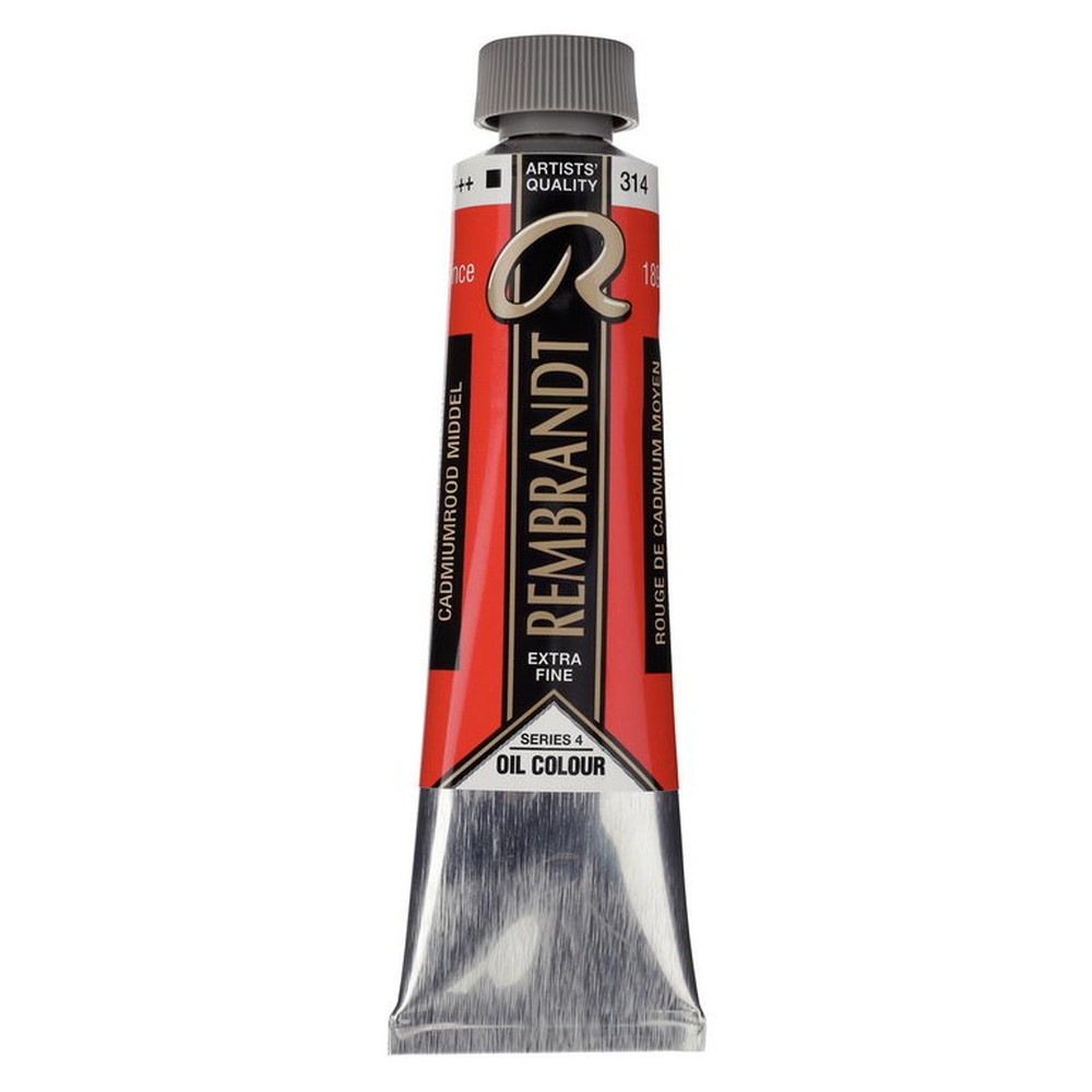 (3本セット) レンブラント 油絵具 9号 40ml #314 カドミウムレッドミディアム