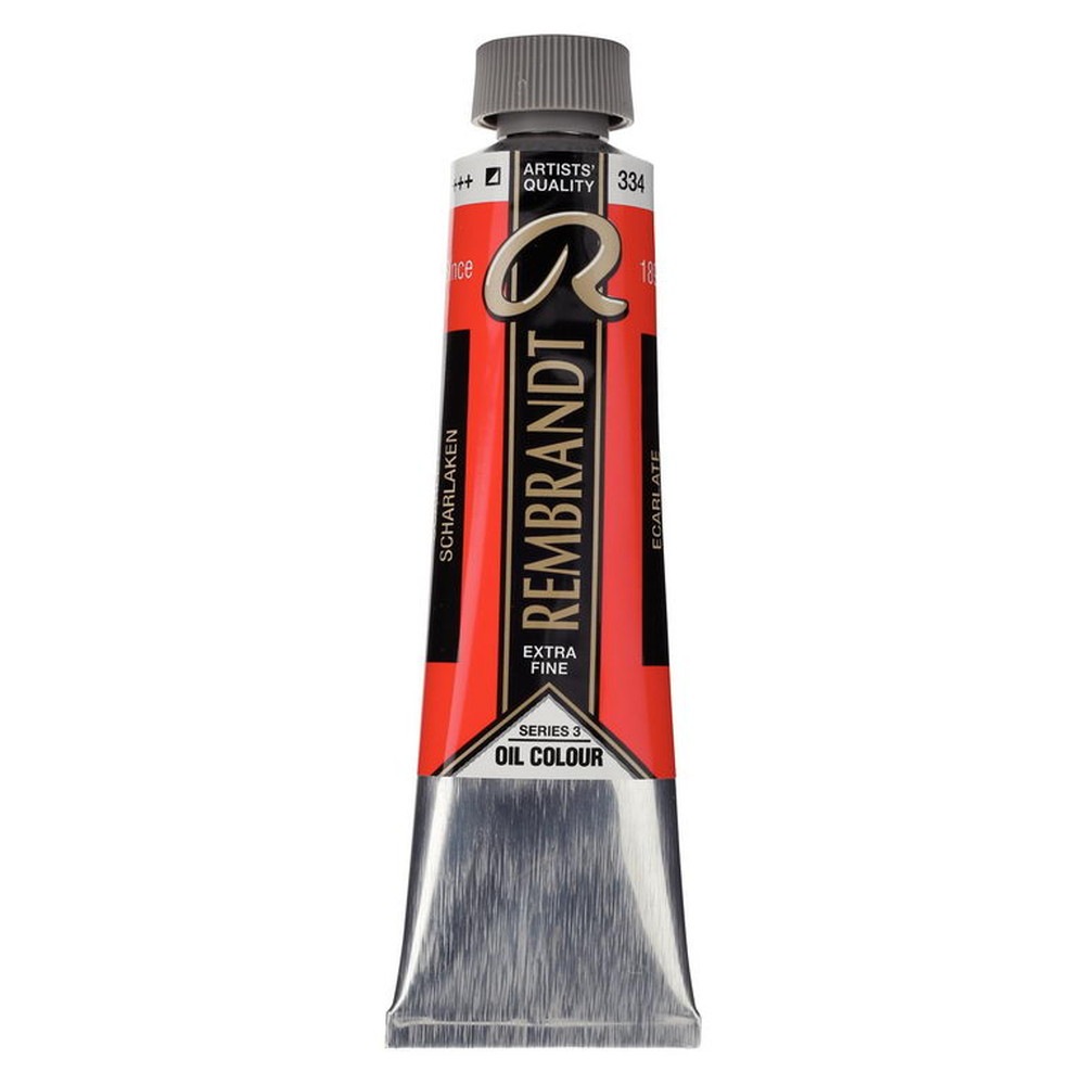 Rakuten - (3本セット) レンブラント 油絵具 9号 40ml #334 スカーレット