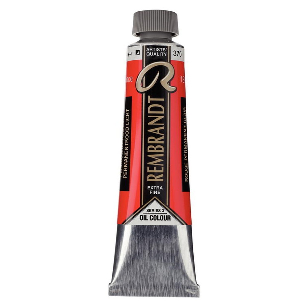 Rakuten - (3本セット) レンブラント 油絵具 9号 40ml #370 パーマネントレッドライト