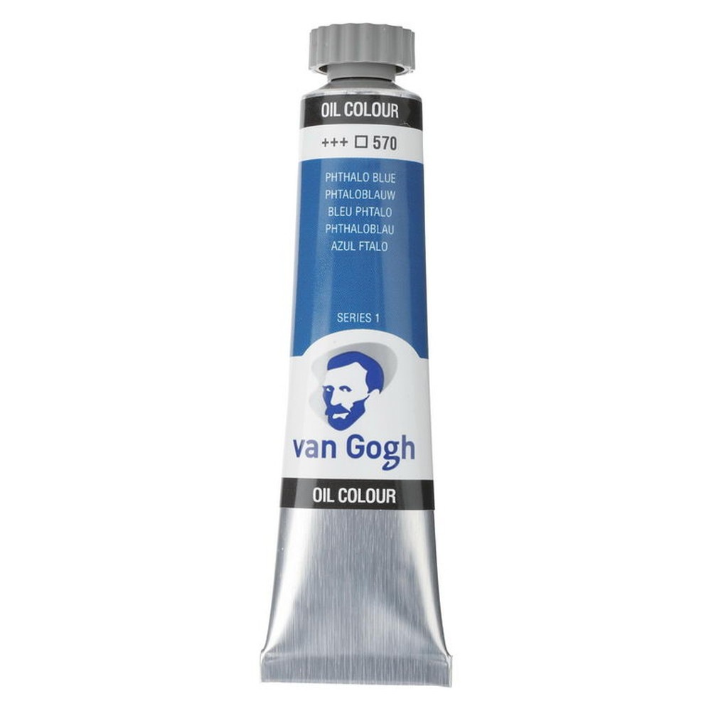 乐天商城 - (3本セット) ヴァンゴッホ 油絵具 6号 20ml #570 フタロブルー