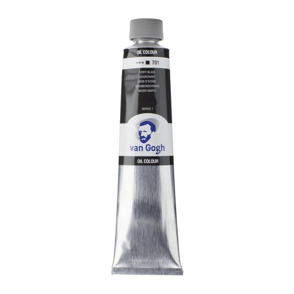 Rakuten - ヴァンゴッホ 油絵具 200ml #701 アイボリーブラック