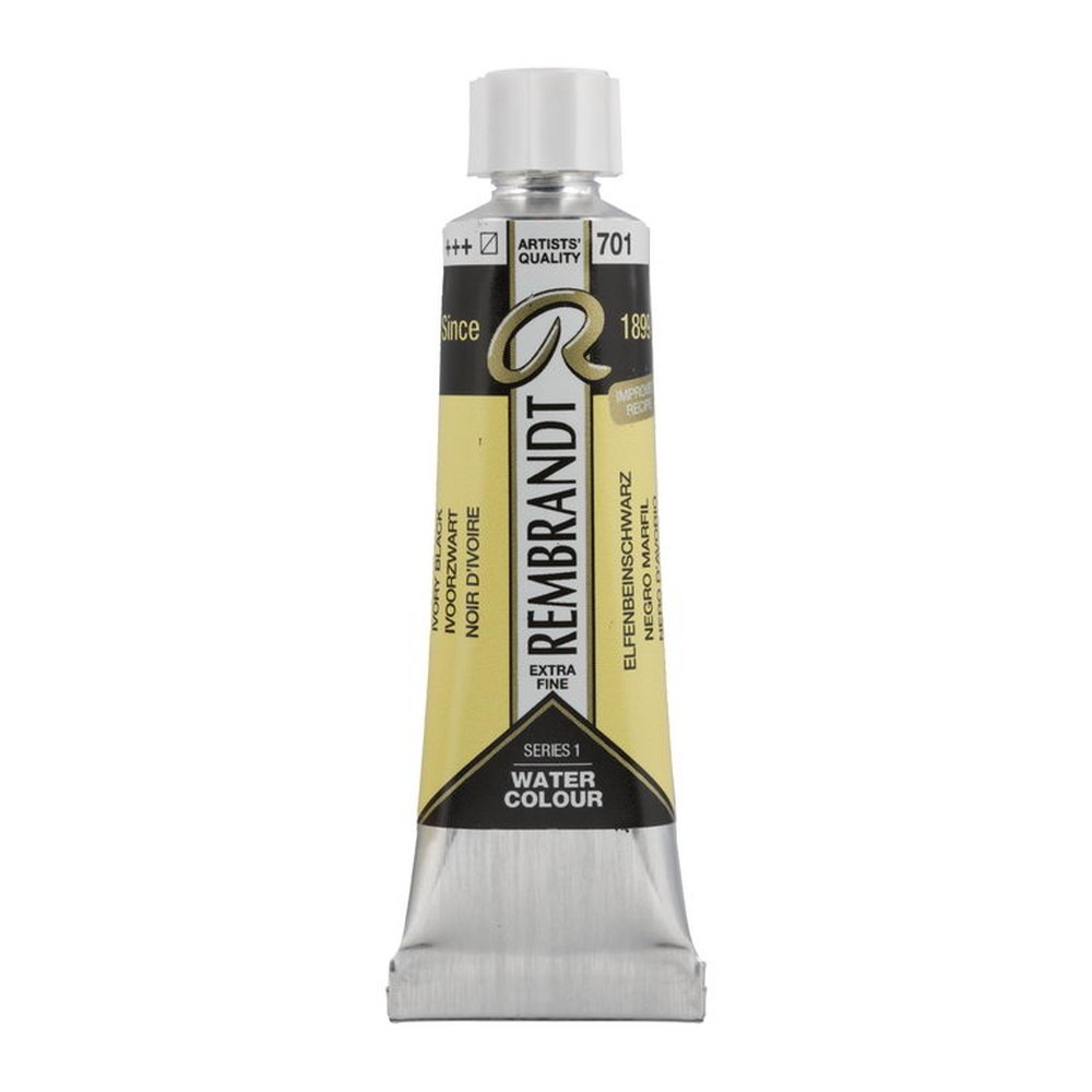 Rakuten - (3本セット) レンブラント 透明水彩絵具 10ml #701 アイボリーブラック
