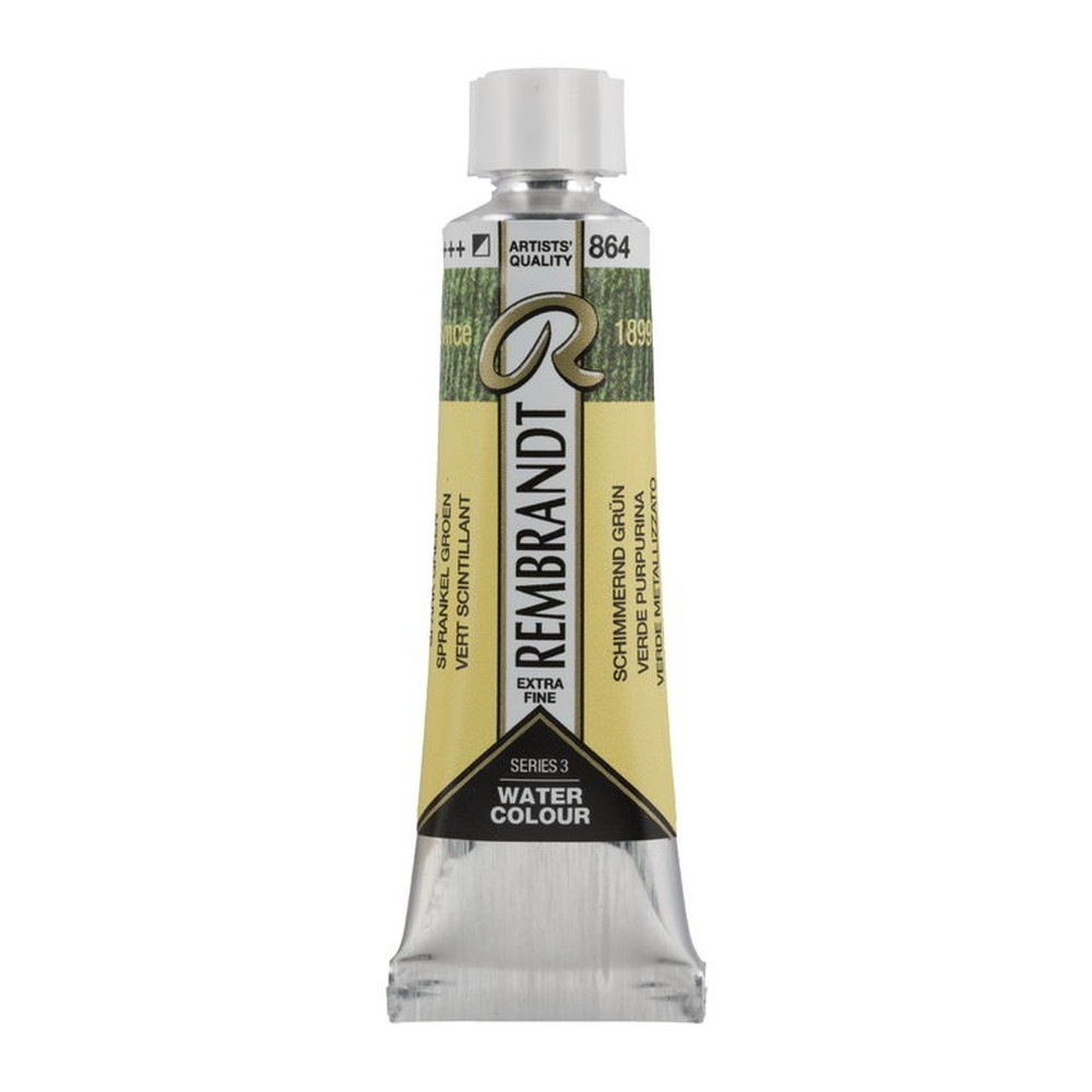Rakuten - (3本セット) レンブラント 透明水彩絵具 10ml #864 スパークグリーン