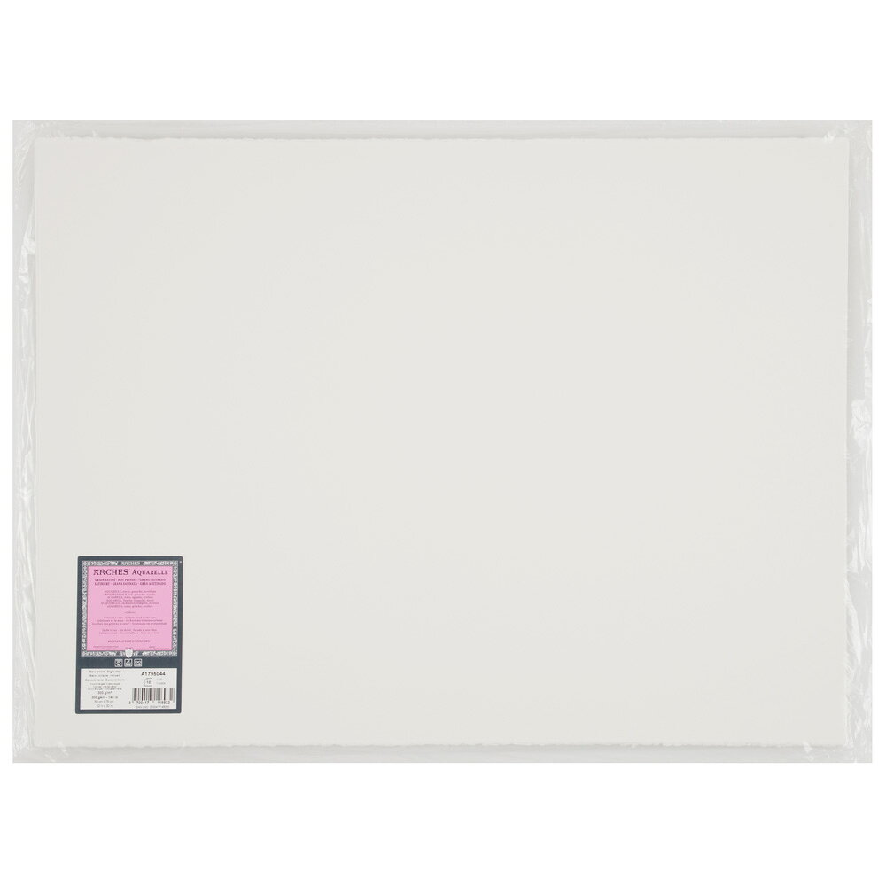 ＜仕様＞カテゴリ：水彩紙品番：1795044サイズ：560×760mm用紙（厚さ）：300g/m2適正画材：鉛筆、色鉛筆、パステル、水彩絵具、ガッシュ、アクリル絵具JANコード：3700417145260生産国：フランス＜注意点＞※掲載商品の内容は発売開始時のものです。仕様は諸般の事情により予告なく変更することがあります。※商品によっては写真と色が多少異なる場合がございます。あらかじめご了承ください。※お取り寄せ商品です。輸入商品のため、メーカー欠品の場合には納期が数か月単位になる場合があります。※紙の枚数は、商品名に記載の枚数が入っています。※メーカー欠品で納期未定の場合や数ヶ月単位の納期が見込まれる場合、ご連絡のうえご注文キャンセルとさせていただく場合があります。＜特徴＞「アルシュ、唯一無二の水彩紙」美術用紙の代名詞とも例えられるアルシュ製品は、ゴッホ、マネ、ミロ、ピカソと世界中のアーティストに愛用されてきました。アルシュは5世紀以上に渡り、ノウハウと伝統と充実を守って作られた、他に類を見ない最高峰の紙です。・紙色が白い「ブライトホワイト」です。・100%コットンを使用した最高級水彩紙です。・伝統的な円網抄造機で抄造されたため、紙肌が自然です。・繊維が均一に広がっているため、紙に安定性があって濡れた状態でも紙の変形が少ないです。・独自のゼラチンサイジングにより、発色を損なうことなくスクラッチにも対応できます。・紙の長期保存企画にISO9706を満たしていて、抗カビ加工もされています。＜輸入代理店マルマンのアルシュブランドHP＞www.e-maruman.co.jp/lp/arches/JAN(EAN)コード：3700417145260沖縄県と一部離島へはお届けできません。
