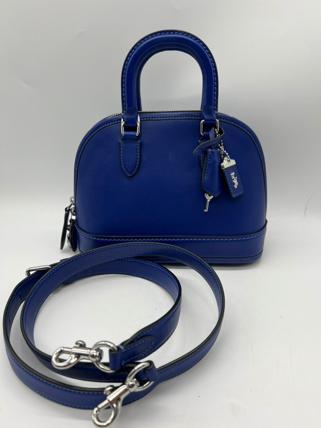 Rakuten - 【美品】COACH コーチ レヴェルバッグ24 2WAY ハンドバッグ J2222-CE737　ブルー系 青
