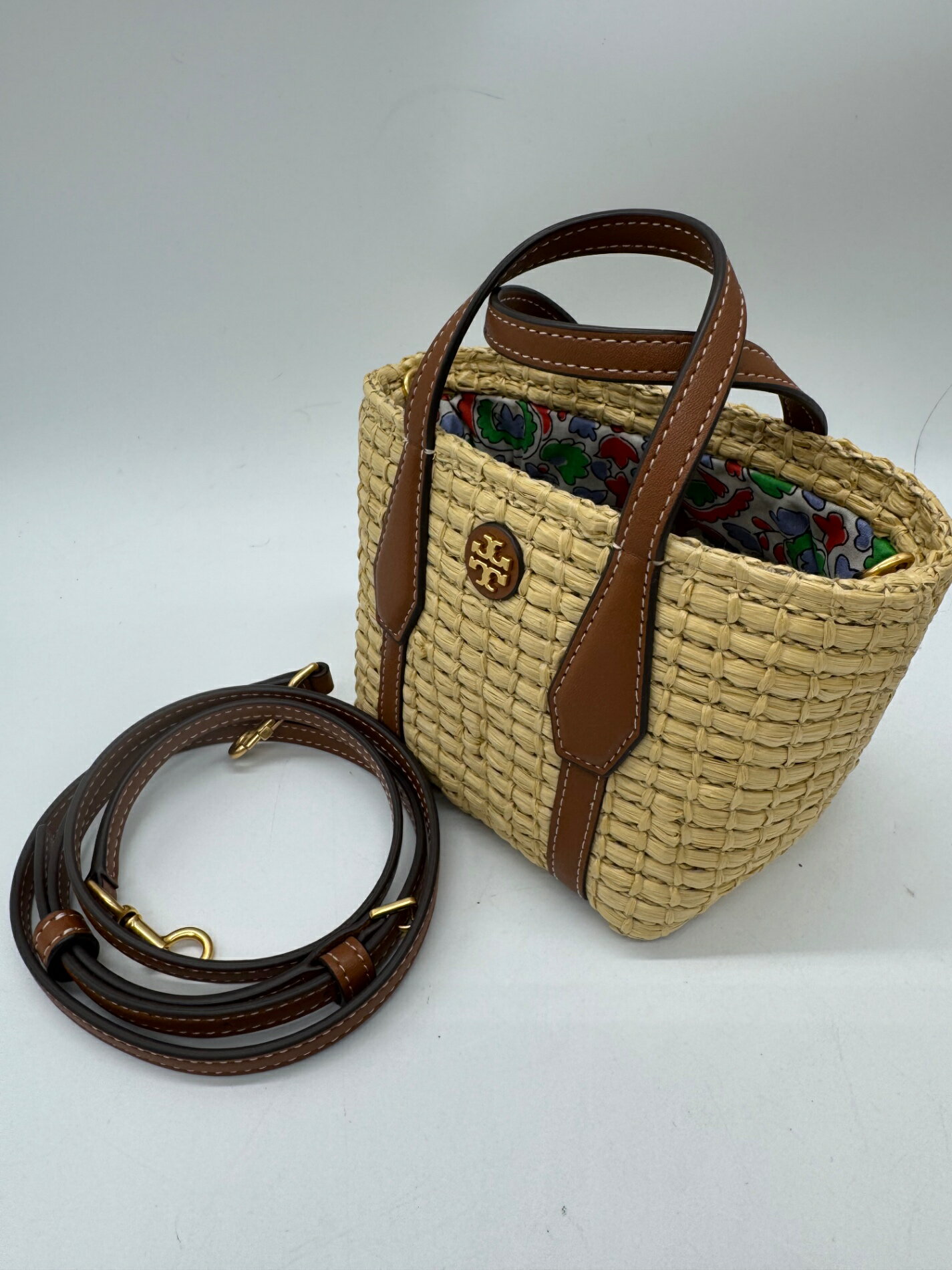 Rakuten - 【美品】Tory Burch トリーバーチ 2WAY ミニ カゴバッグ P2728 レディース