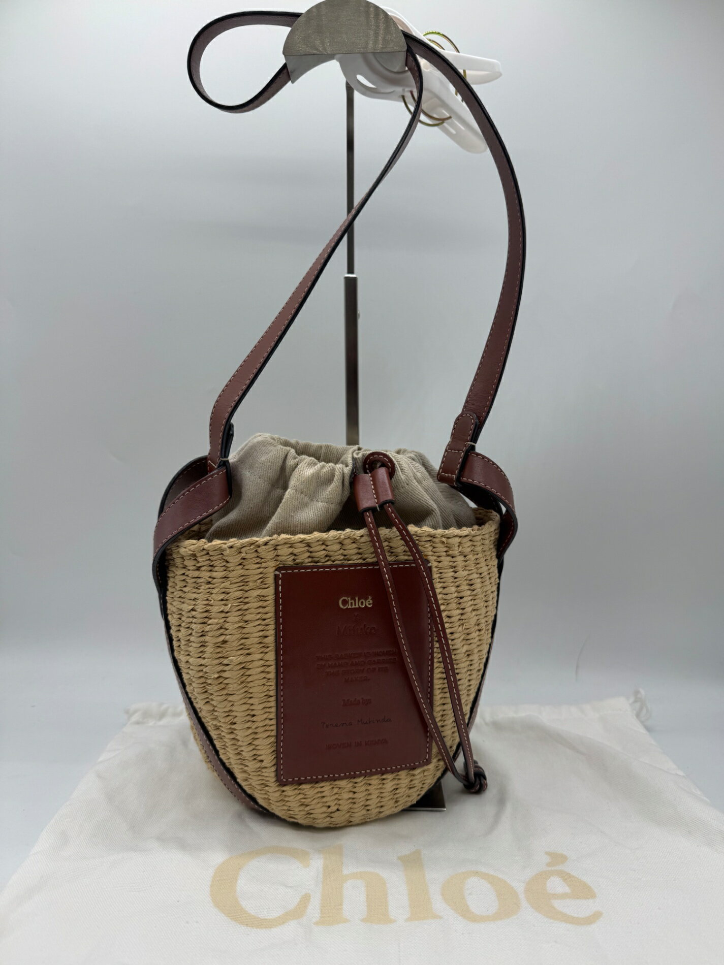 Rakuten - 【美品】 Chloe クロエ スモール バスケット カゴバッグ ショルダーバッグ P1658