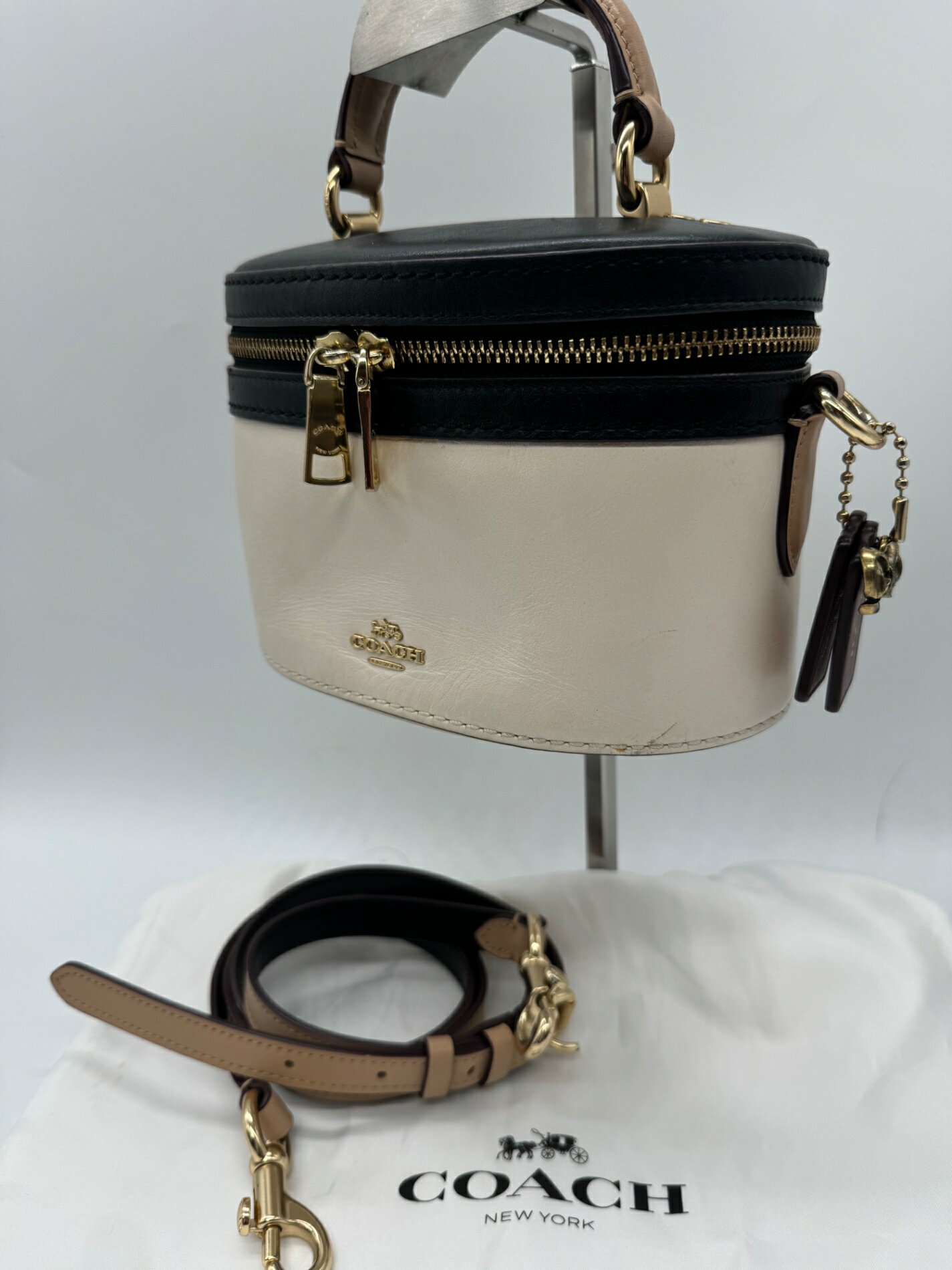 Rakuten - 【美品】COACH コーチ×セレーナゴメス セレーナトレイル 2WAY バニティ バッグ P619