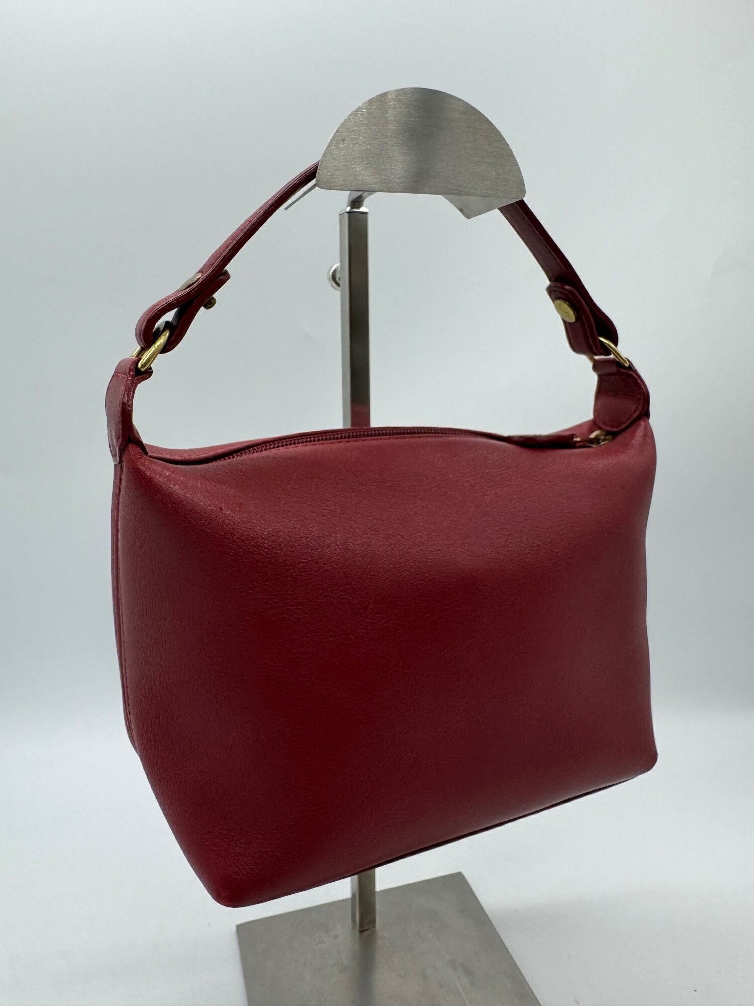  COACH コーチ ハンドバッグ オールドコーチ ミニバッグ 鞄 トートバッグ かばん 肩がけ 手提げ レッド 赤 あか 赤色 グローブレザー Bランク レディース coach oldcoach 中古 P651