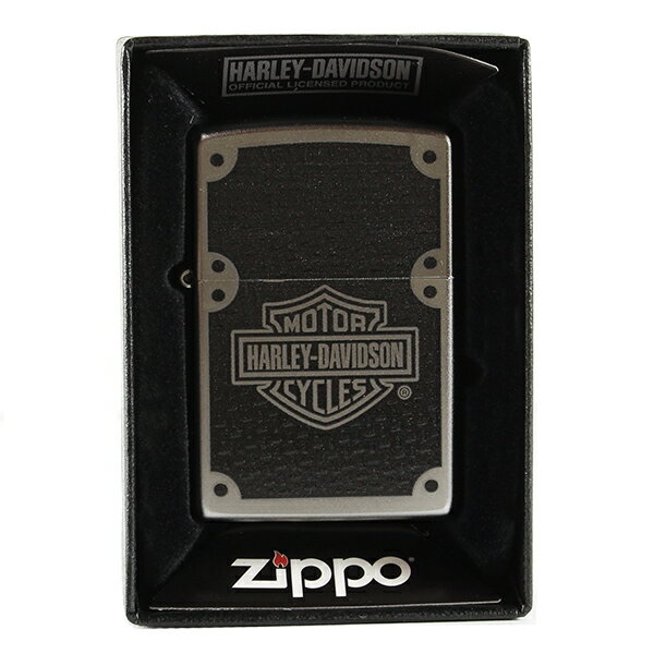 【Zippo】ジッポー ライター HARLEY DAVIDSON ハーレーダビッドソン H-D カーボン調 24025