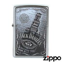 【Zippo】ジッポー ライター ジャックダニエル JACK DANIEL'S Old No.7 サテンクローム 29285