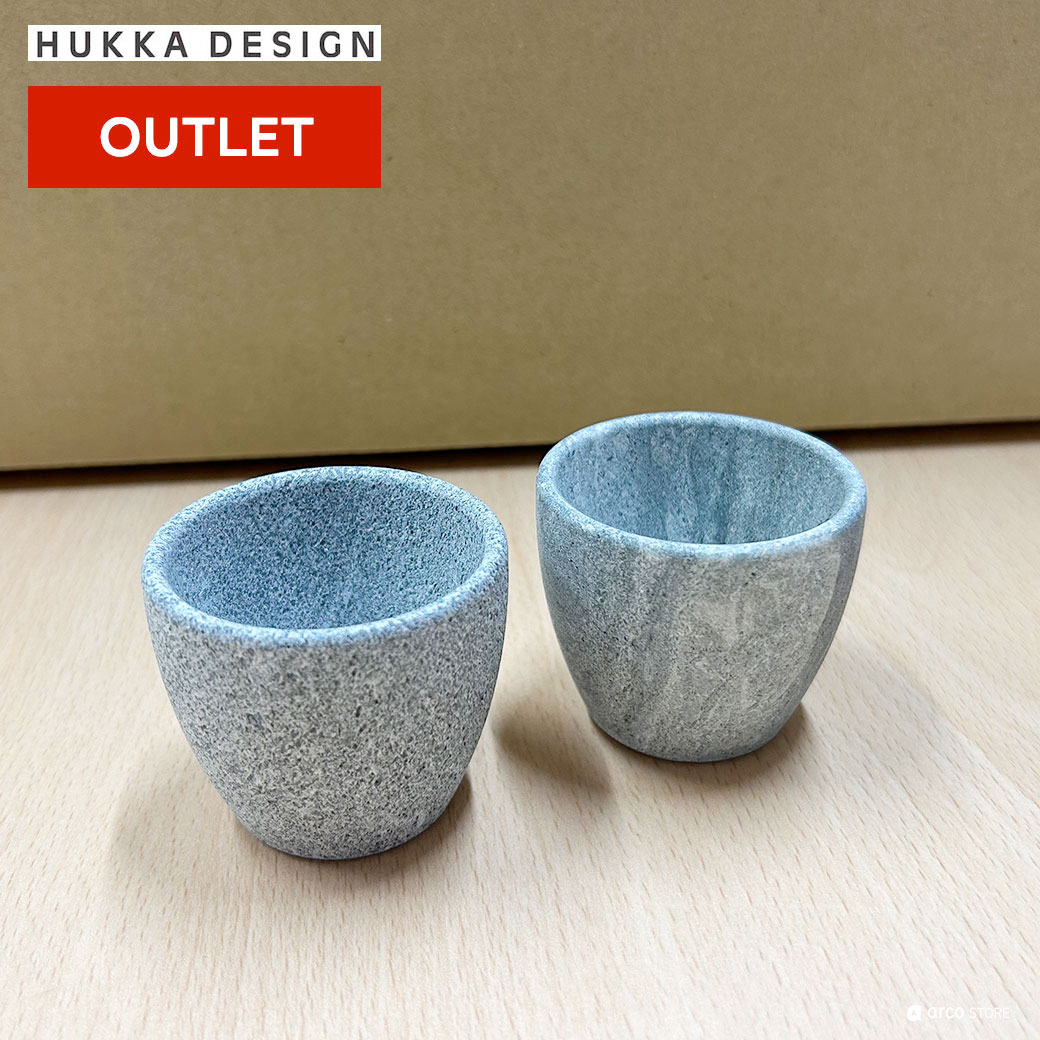 【展示品 SALE 50%OFF】HUKKA DESIGN（フッカデザイン）ストーン お猪口2個セット おちょこ 日本酒 天..