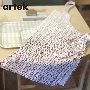 Artek (アルテック) エプロン H55 レッドホワイト おしゃれな北欧デザインのキッチン雑貨 エイチゴーゴー 北欧を代表するアアルトのデザイン 北欧テキスタイル 北欧雑貨 プレゼント ギフトにも人気 ポケット付きエプロン【メール便】