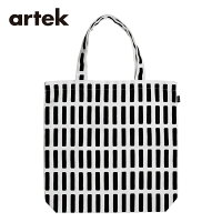 artek (アルテック) SIENA シエナ トートバッグ WH/BK 北欧を代表するデザイン おしゃれな北欧雑貨 カバン 手提げ鞄 バッグ フィンランド雑貨 プレゼント ギフト お稽古バッグ エコバッグ 41×41cm マチ付バッグ