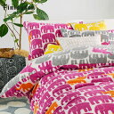 【SALE 特別価格 20%0FF】Finlayson(フィンレイソン)あったかピローケース ELEFANTTI VAPAA ラベンダー 枕カバー 65×45c...