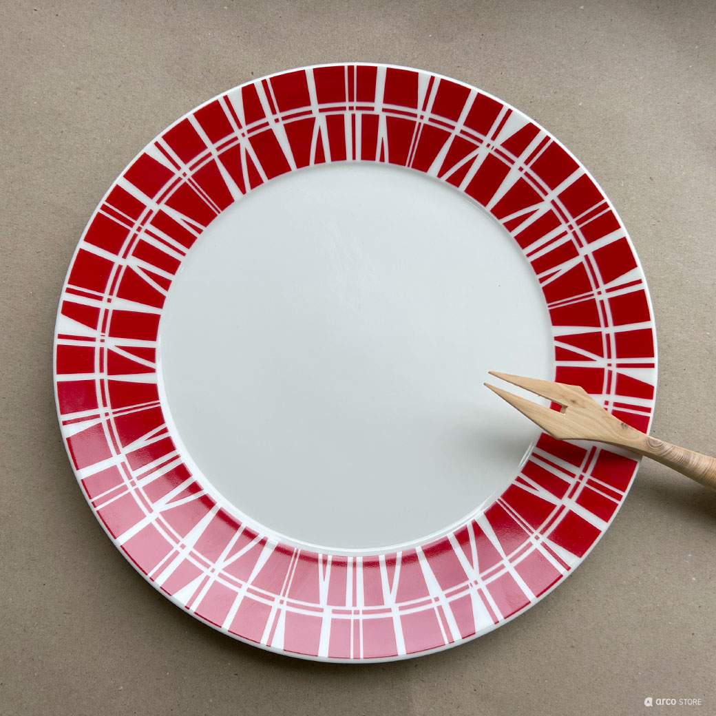 Finlayson（フィンレイソン）24cm プレート CORONNA コロナ グレー 食器 お皿 洋食器 おしゃれな北欧デザインのキッチン雑貨 北欧食器 レッド グレー ブラック プレゼント お祝いのギフト ブラック グレー レッドのサムネイル