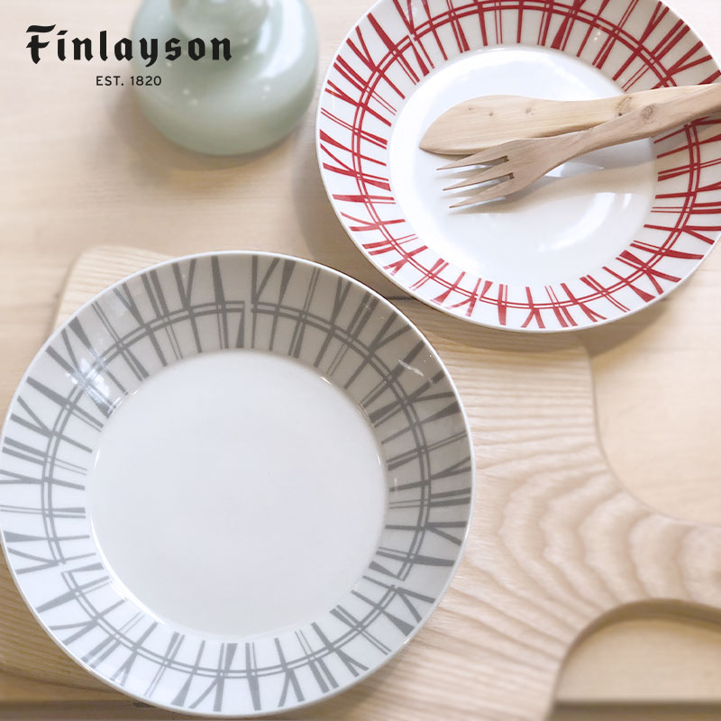 フィンレイソン 雑貨 Finlayson（フィンレイソン） パスタプレート CORONNA 22cm おしゃれな北欧食器 北欧フィンランドデザイン お皿 大皿 プレート プレゼントやお祝いのギフトにも人気 かわいいシンプルなコロナデザイン 大きめで深さのあるお皿