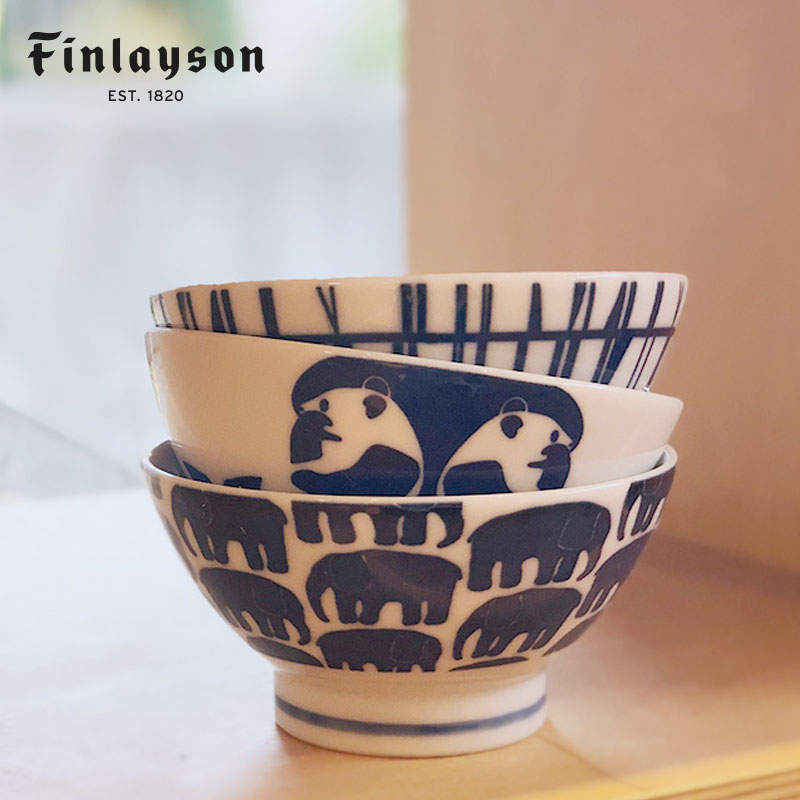 フィンレイソン 雑貨 Finlayson（フィンレイソン）飯碗 お茶碗 ご飯 箱付き おしゃれな北欧デザインの食器 耐熱容器 洋食器 レンジ 食洗機OK おしゃれ 贈り物・プレゼント・ギフトにも人気 エレファンティ アヤトス コロナ