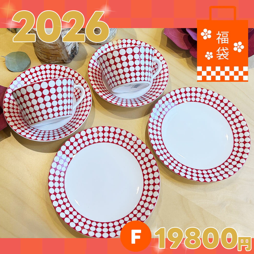 F【2026年福袋】数量限定 198000円セット Gustavsberg グスタフスベリ プレート 18cm ティーカップ 2個..