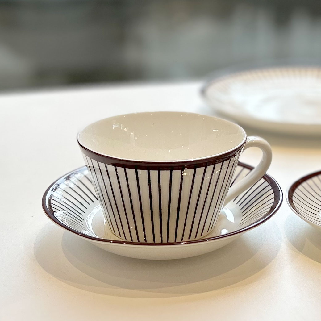 Gustavsberg(グスタフスベリ)スピサリブ 復刻版 Spisa ribb カップ&ソーサー ティーカップ おしゃれな北欧食器 プレゼント スウェーデンの...