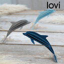 Lovi（ロヴィ）正規代理店 ドルフィン 15cm イルカ いるか 北欧オーナメントカード おしゃれな北欧プライウッド シーライフコレクション 白樺 フィンランド インテリア 置物 プレゼント ギフト 北欧インテリア雑貨【メール便発送】