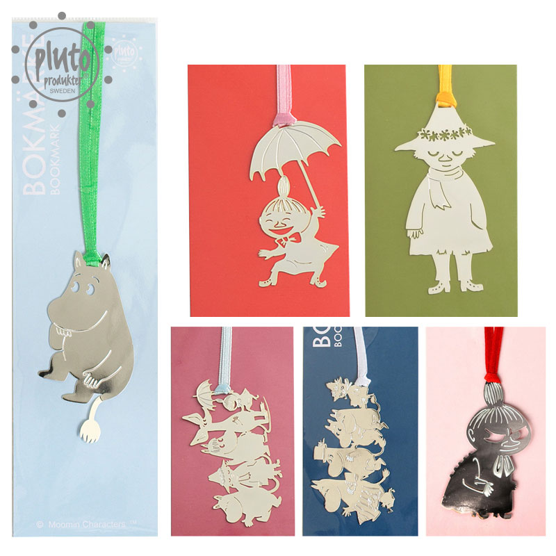 ムーミン ブックマーク Pluto Produkter（プルート・プロダクト）Moomin おしゃれな北欧雑貨 ステーショナリー しおり 本 文具 ムーミンファミリー リトルミイ スナフキン かわいいプレゼント 栞のサムネイル