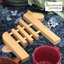 ダーラナホース 鍋敷き Skandinavisk.H(スカンジナヴィスク)木製カトラリー おしゃれな北欧キッチン雑貨 スウェーデンデザイン 手作り ハンドメイド...
