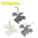 Glimmis(グリミス)正規代理店 ムース ヘラジカ トナカイ レインディア リフレクター スウェーデン北欧の交通安全キーホルダー プレゼント・ギフトにも人気...