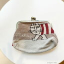 Lisa Larson(リサ・ラーソン)ゴブラン織 がま口ポーチ かわいい北欧デザインの雑貨 ねこ マイキーデザイン 北欧のかわいいデザイン小物 お化粧ポーチ 【メール便発送各1個可能】【ねこの日2月22日】(4)