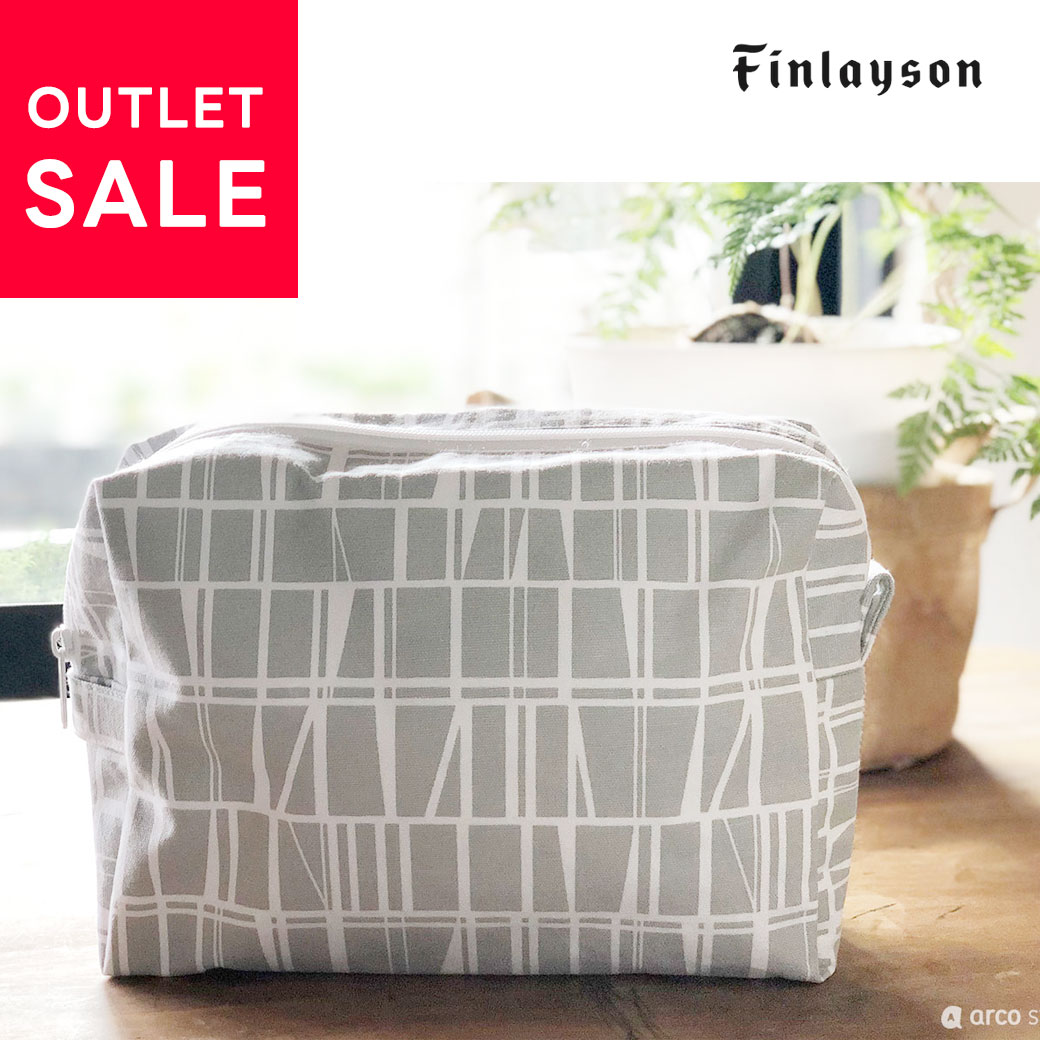 フィンレイソン 雑貨 【アウトレットSALE 50%OFF】Finlayson（フィンレイソン）ポーチ(L) フィンランド インポート 北欧テキスタイル キッチン雑貨 プレゼント おしゃれな北欧雑貨 日本では手に入らないデザイン プレゼント ギフト【メール便発送】