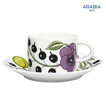 【送料無料】ARABIAアラビアPARATIISIPRティーカップ&ソーサーセット北欧食器食器お皿小皿マグカップフィンランド大人気限定生産品!パープル
