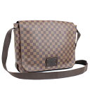 【中古】美品 ルイヴィトン LOUIS VUITTON ダミエ エベヌ ブルックリン GM ショルダーバッグ メッセンジャーバッグ 大きめ N51212