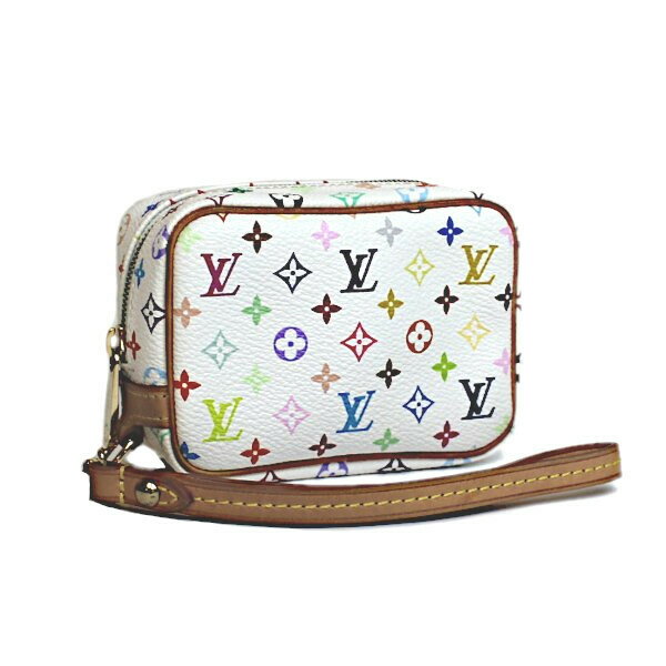 楽天ARC WORLD【中古】ルイヴィトン LOUIS VUITTON トゥルース ワピティ ポーチ アクセサリーケース 小物入れ モノグラム・マルチカラー ブロン 白 M58033