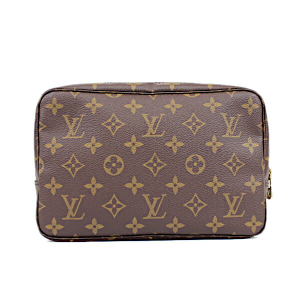 【中古】ルイヴィトン LOUIS VUITTON モノグラム ブラウン 茶 ポーチ コスメケース トゥルーストワレ23 M47524