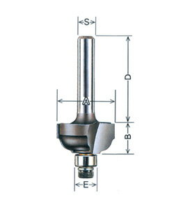 マルチエッジならコレ！【サイズ】A=26、B=12.0、D=30、E=8、S=6（単位＝mm）