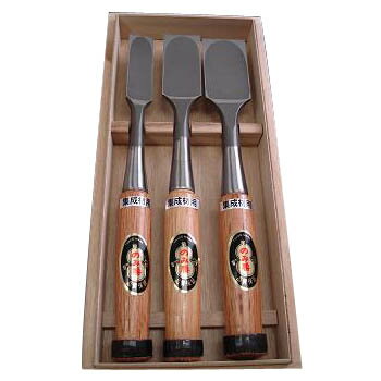Chisels - 集成材のみ 叩き 3本組 小山金属工業所 S-6