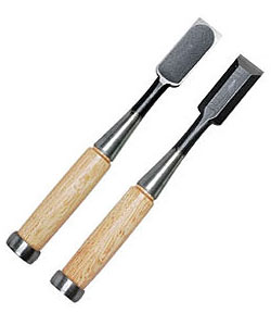Chisels - 全鋼 追入のみ (白樫) サイズ（mm）：18 小山金属工業所