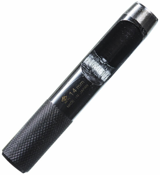 皮ポンチ サークルポンチ 14mm 標準(外側研磨)(ブリスターパック) ※取寄品 高芝ギムネ No.114