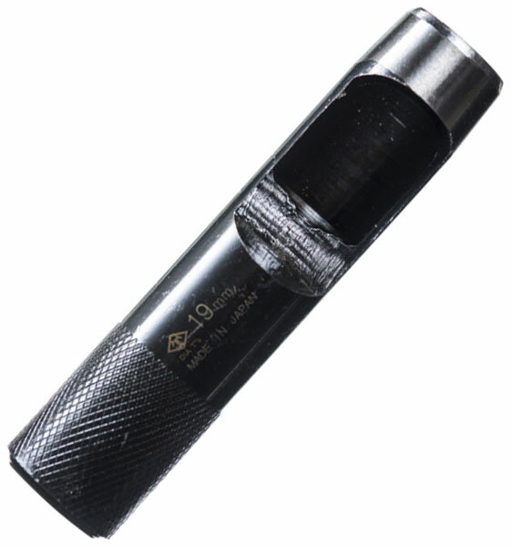 皮ポンチ サークルポンチ 19mm 標準(外側研磨)(ブリスターパック) ※取寄品 高芝ギムネ No.119