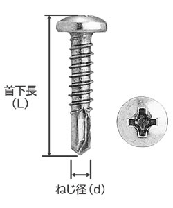 樂天商城 - ドリルねじ(ナベ） MBテクス(ステン） （SUS410・パシベイト）4×13mm（入数1000本） 日本パワーファスニング(JPF)