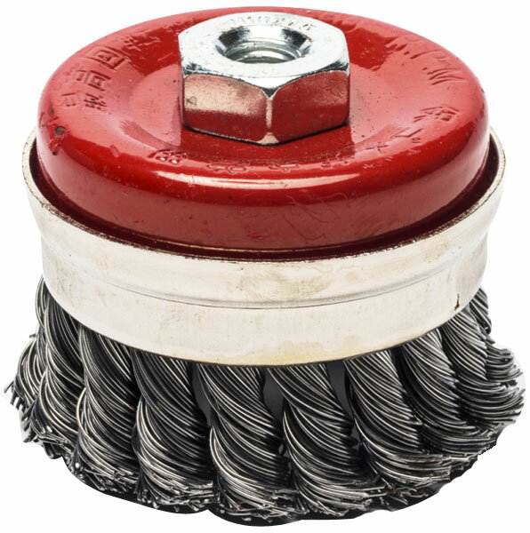 ハイパワーねじり線カップブラシ 75mm ※取寄品 高芝ギムネ CB-004